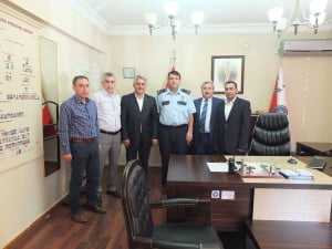 Kahta gazeteciler Cemiyeti İlçe Emniyet Müdürü Emin Kafalı’yı Ziyaret Etti