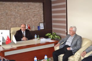 Başkan Toprak Meslek Yüksekokulu Müdürü Doç.Dr.İlkan Ali Olgunoğlu’na Ziyaret Etti
