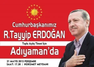 CUMHURBAŞKANIMIZ SAYIN RECEP TAYYİP ERDOĞAN PERŞEMBE GÜNÜ ADIYAMANLILARLA BULUŞUYOR…