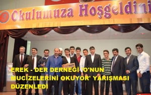 ERCİŞ EĞİTİM KÜLTÜR DERNEĞİ ‘O’NUN MUCİZELERİNİ OKUYOR’ YARIŞMASI DÜZENLEDİ