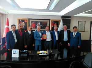 KAHTA DER-FED- BAŞKAN TOPRAK’I MAKAMINDA ZİYARET ETTİ.