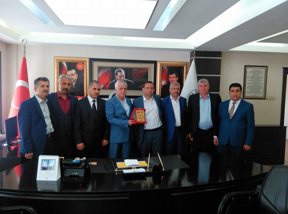 KAHTA DER-FED- BAŞKAN TOPRAK’I MAKAMINDA ZİYARET ETTİ.