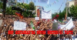 HDP ADIYAMAN’DA GÖVDE GÖSTERİSİ YAPTI