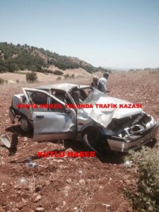 KAHTA MENZİL YOL AYRIMINDA TRAFİK KAZASI