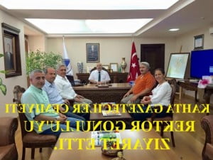 Kahta Gazeteciler Cemiyeti Rektör Gönüllü’yü Ziyaret Etti.