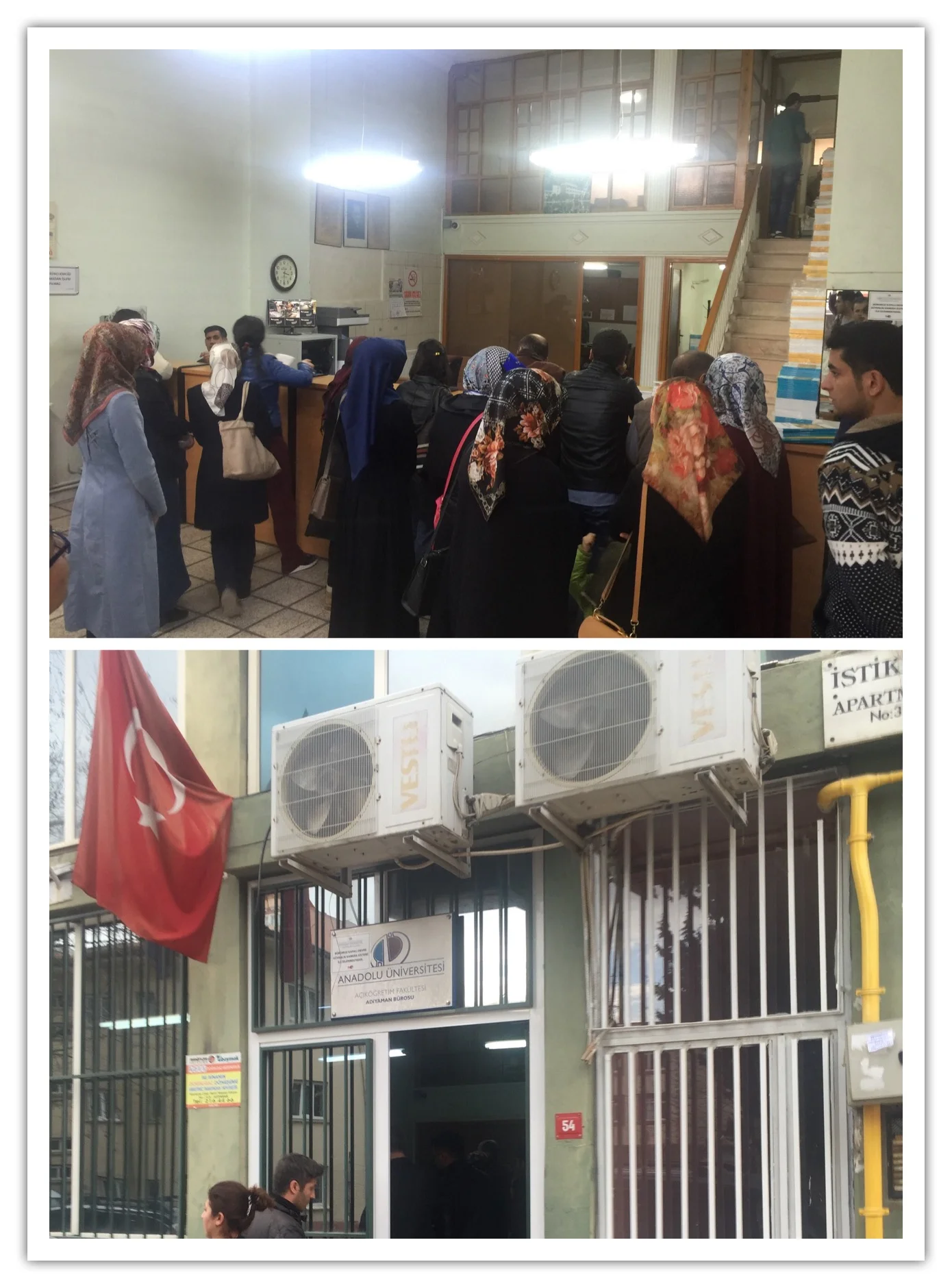 ADIYAMAN AÖF BÜROSUNDA İZDİHAM