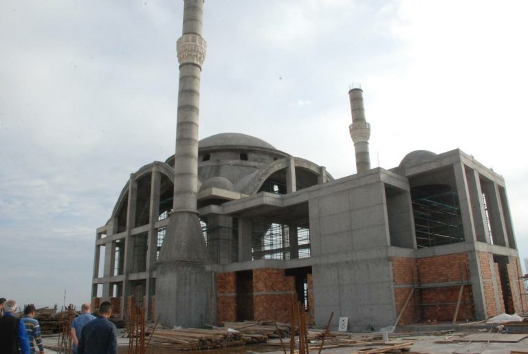 SAHABE CAMİ İNŞAATINDA SONA GELİNDİ