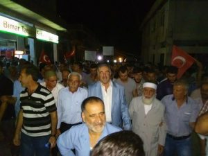YUSUF TURANLI DARBEYE KARŞI DEMOKRASİ MİTİNGİNDE…