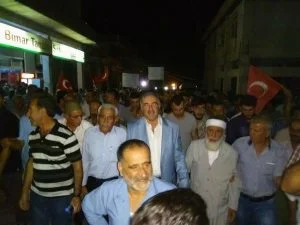 YUSUF TURANLI DARBEYE KARŞI DEMOKRASİ MİTİNGİNDE…