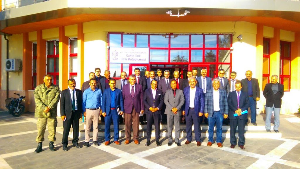 KAHTA KAYMAKAMI KAYA, KURUM AMİRLERİYLE İSTİŞARE TOPLANTISI YAPTI.