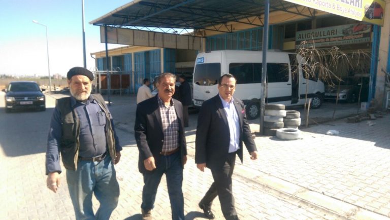 KAYMAKAM  KAYA, KÜÇÜK SANAYİ SİTESİNİ ZİYARET ETTİ.