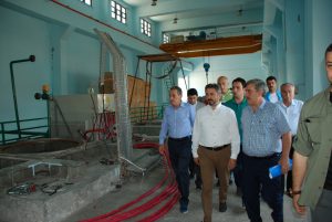 VALİ KALKANCI VE TBMM BAŞKANVEKİLİ AYDIN SAMSAT İLÇESİNDE İNCELEMELERDE BULUNDU