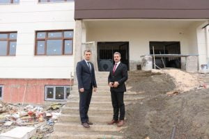 Kızılkaya Yapımı Devam Eden Okul İnşaatlarını İnceledi