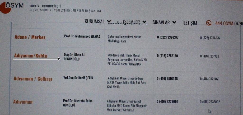 Kahta, Üniversite Sınav Kılavuzunda Yerini Aldı