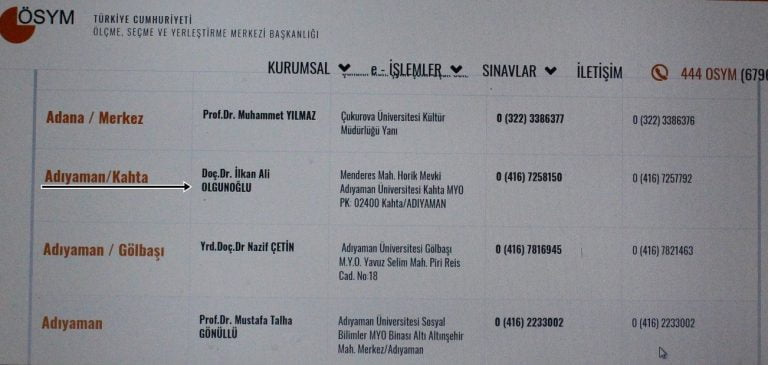 Kahta, Üniversite Sınav Kılavuzunda Yerini Aldı