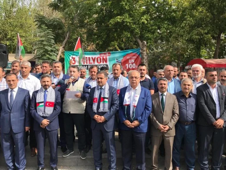 Adıyaman’dan Filistin’e Destek