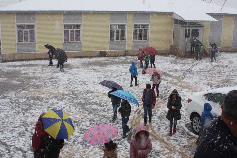 Çelikhan’a Yılın İlk Karı Yağdı