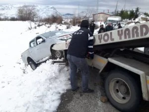 Gerger’de Kar Kazaları Beraberinde Getirdi