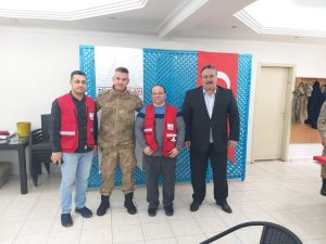Kahta’da jandarma ve polis teşkilatı kan bağışında bulundu
