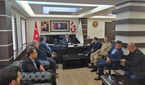 Kahta Kaymakamı Kaya’dan , Başkan Turanlı’ya Hayırlı Olsun ziyareti.