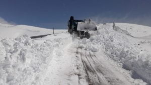 Nemrut Dağı Ulaşımına Kar Engeli