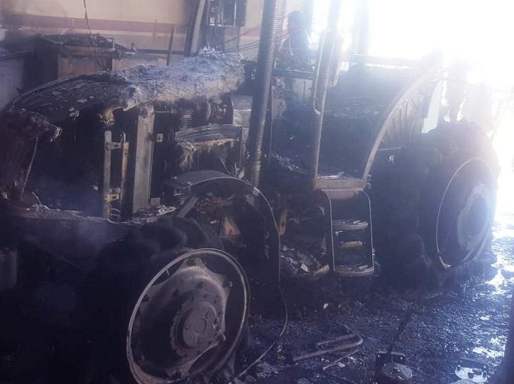 Kahta’da İşyeri Yangında Küle Döndü