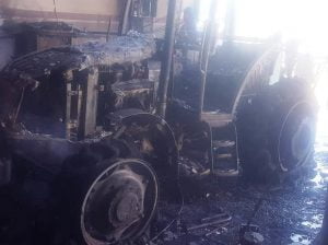 Kahta’da İşyeri Yangında Küle Döndü