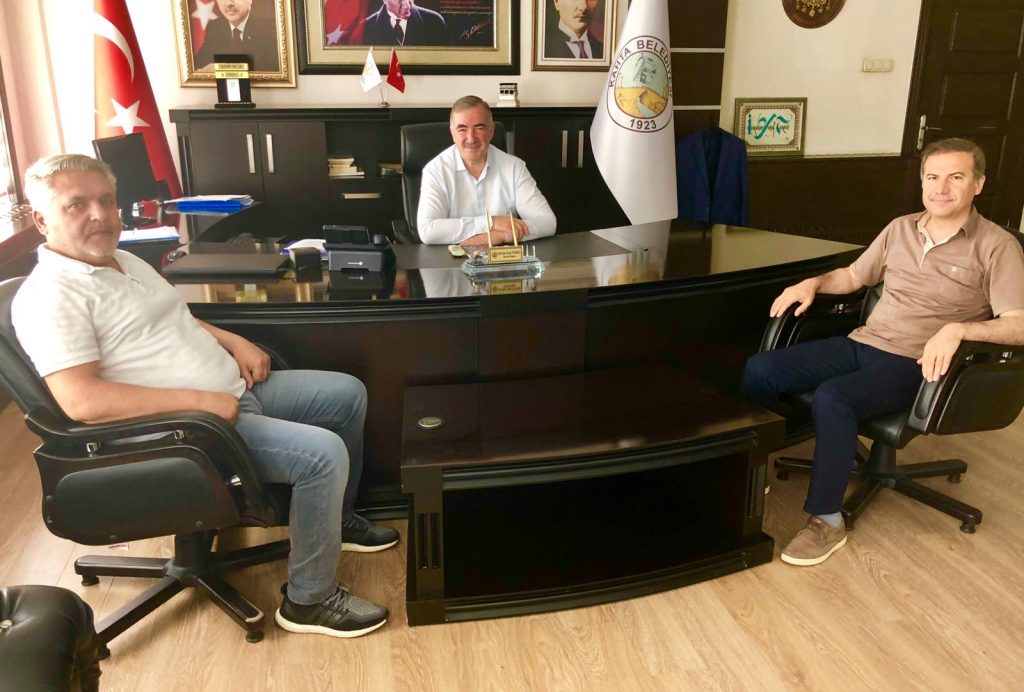 Kahta Gazeteciler Cemiyetinden Başkan Turanlı’ya Ziyaret.