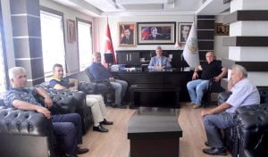 Kahta Gazeteciler Cemiyetinden Kahta Belediye Başkanı  Turanlı’ya  ziyaret.