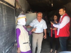 Tek Göz Evde Yaşayan Yaşlı Kadına Destek Geldi