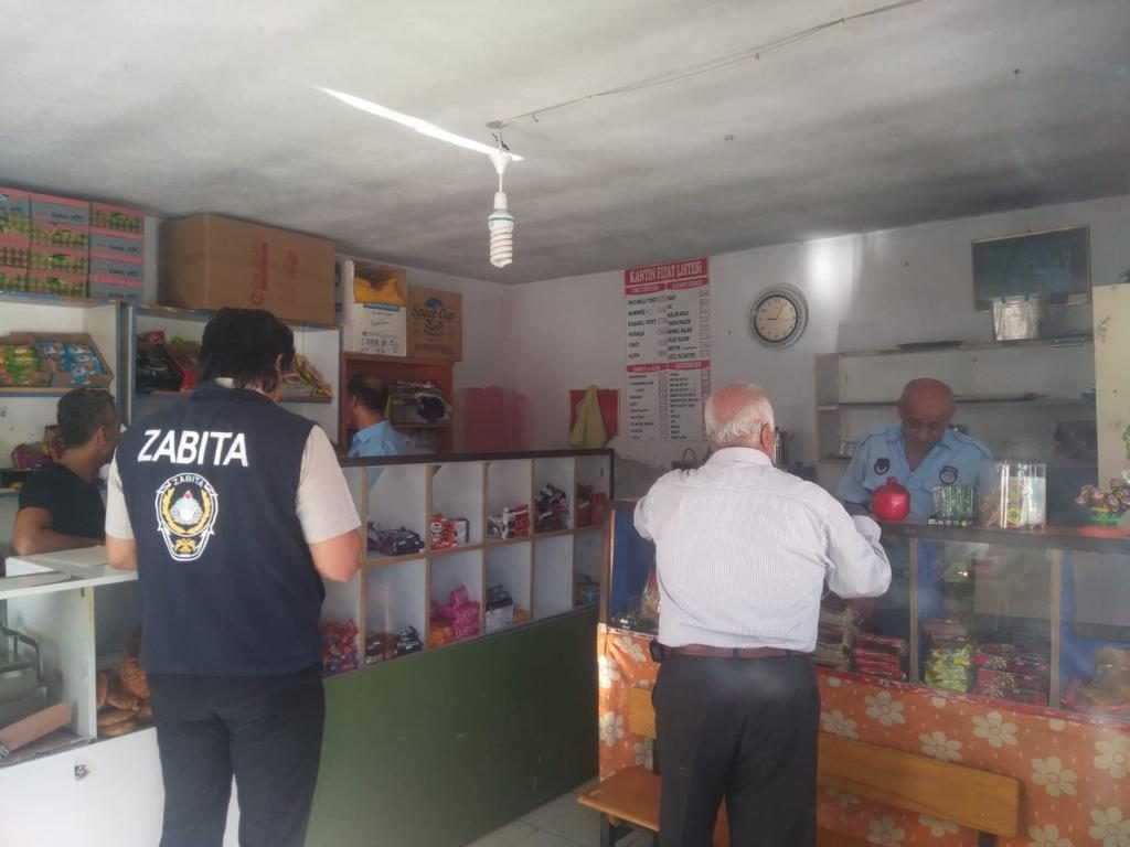 Zabıta ekipleri kantinleri denetledi