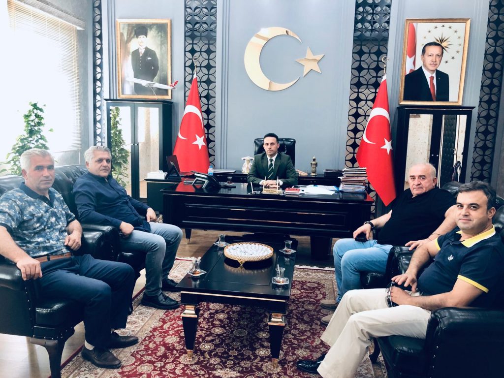 Kahta Gazeteciler Cemiyetinden Kahta’ya atanan Kaymakam Doğan’a ziyaret