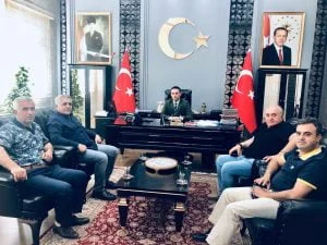 Kahta Gazeteciler Cemiyetinden Kahta’ya atanan Kaymakam Doğan’a ziyaret