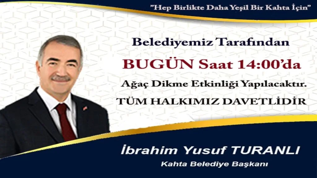 Kahta Belediyesi ’’Hep Birlikte Daha Yeşil Bir Kahta İçin’’