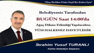 Kahta Belediyesi ’’Hep Birlikte Daha Yeşil Bir Kahta İçin’’