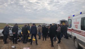 Kahta Menzil Yakınlarında Trafik Kazası