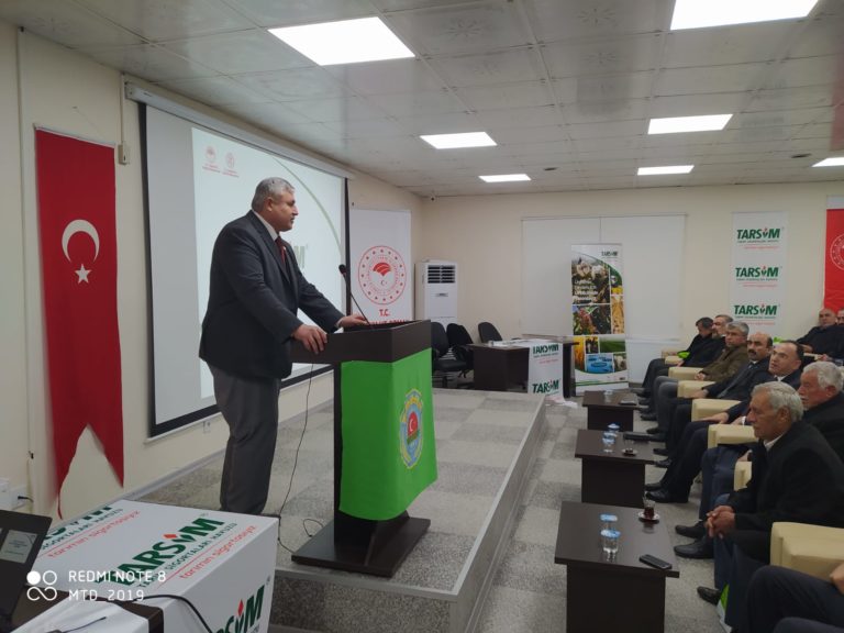 ÇİFTÇİLERE TARSİM KONULU TOPLANTI YAPILDI