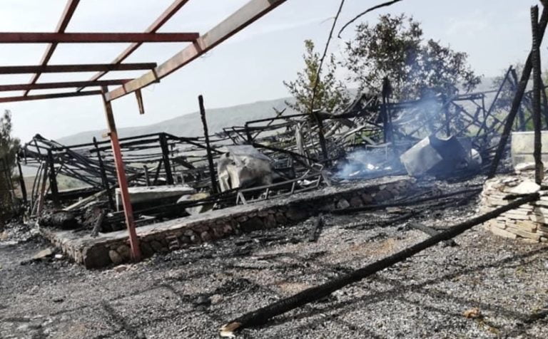 Tarihi Karakuş Tümülüsünde Korkutan Yangın!