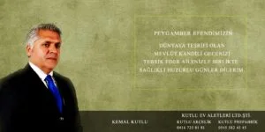 Kemal Kutlu ” Mevlid Kandil’ini idrak etmenin heyecanını yaşıyoruz ”