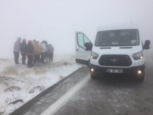 Nemrut Dağına ilk Kar Düştü.
