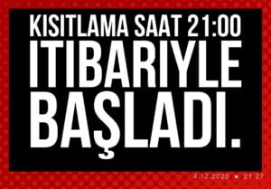 Sokağa çıkma kısıtlaması başladı