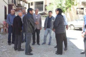 Siyasetçi Ulubey Çelikhan’da vatandaşlarla ziyarette