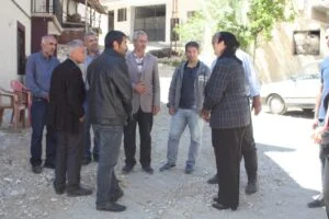 Siyasetçi Ulubey Çelikhan’da vatandaşlarla ziyarette