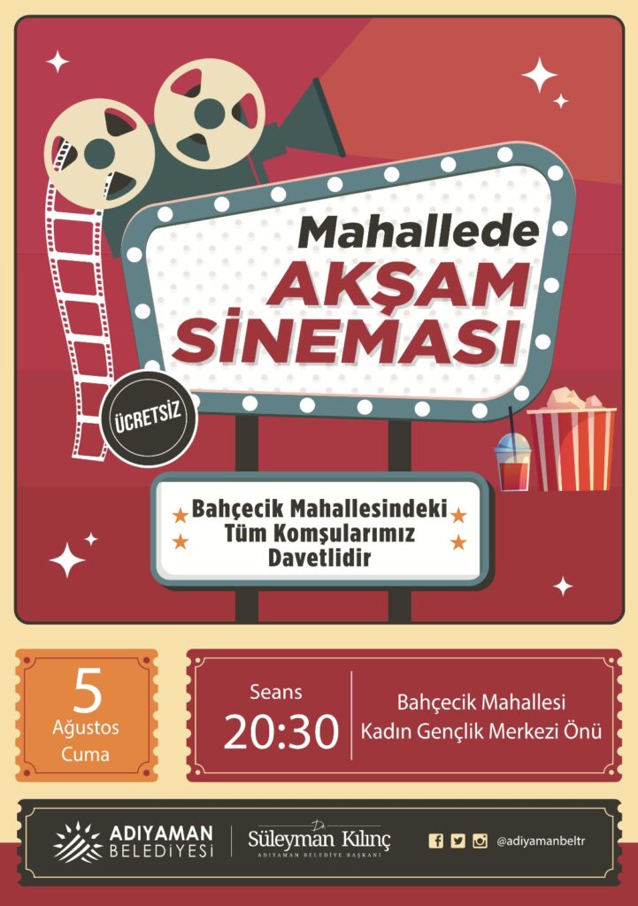 Mahallemde Akşam Sinemasının ilk durağı Bahçecik Mahallesi