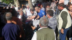 Bankanın güvenlik görevlisi silahlı saldırıya uğradı