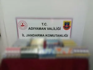 Adıyaman’da 550 sahte içki ve 460 kaçak sigaraya 2 gözaltı