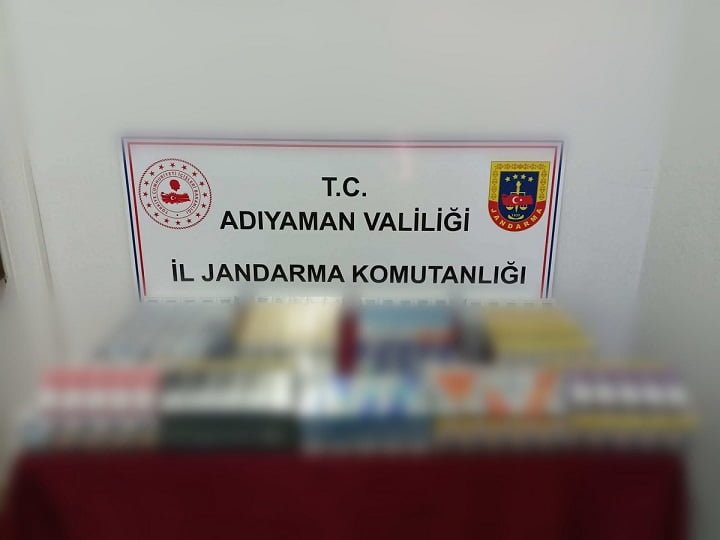 Adıyaman’da 550 sahte içki ve 460 kaçak sigaraya 2 gözaltı