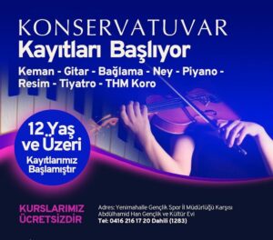 Belediye konservatuarında güz dönemi kayıtları başladı