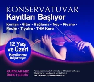 Belediye konservatuarında güz dönemi kayıtları başladı