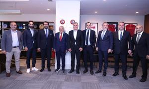 TFF Başkanı Büyükekşi’ye Turkcell Genel Müdürü Murat Erkan’dan ziyaret